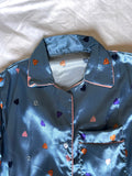 Hearts and blues pyjama set  ( short )