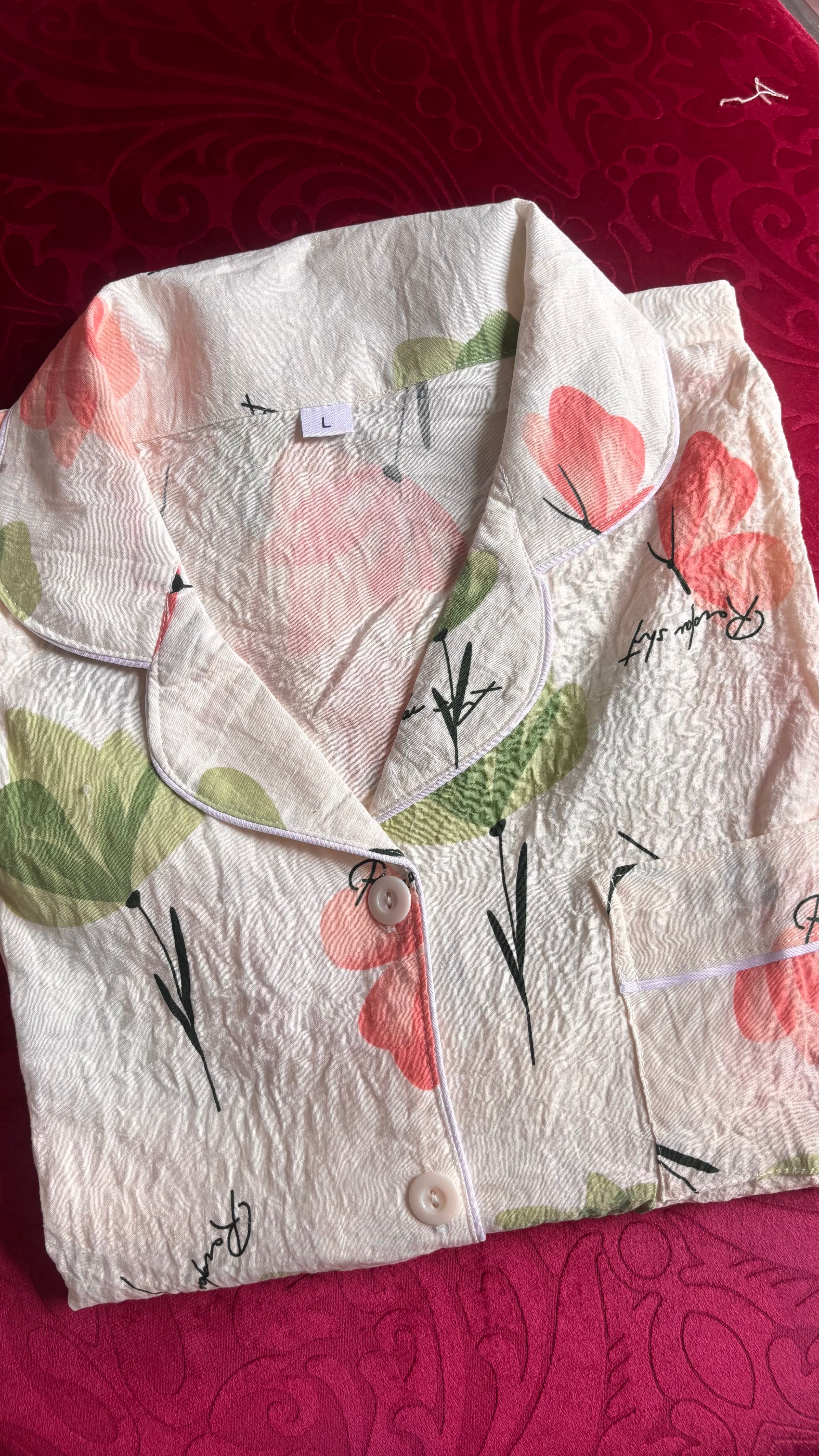 Nature floral pyjama set