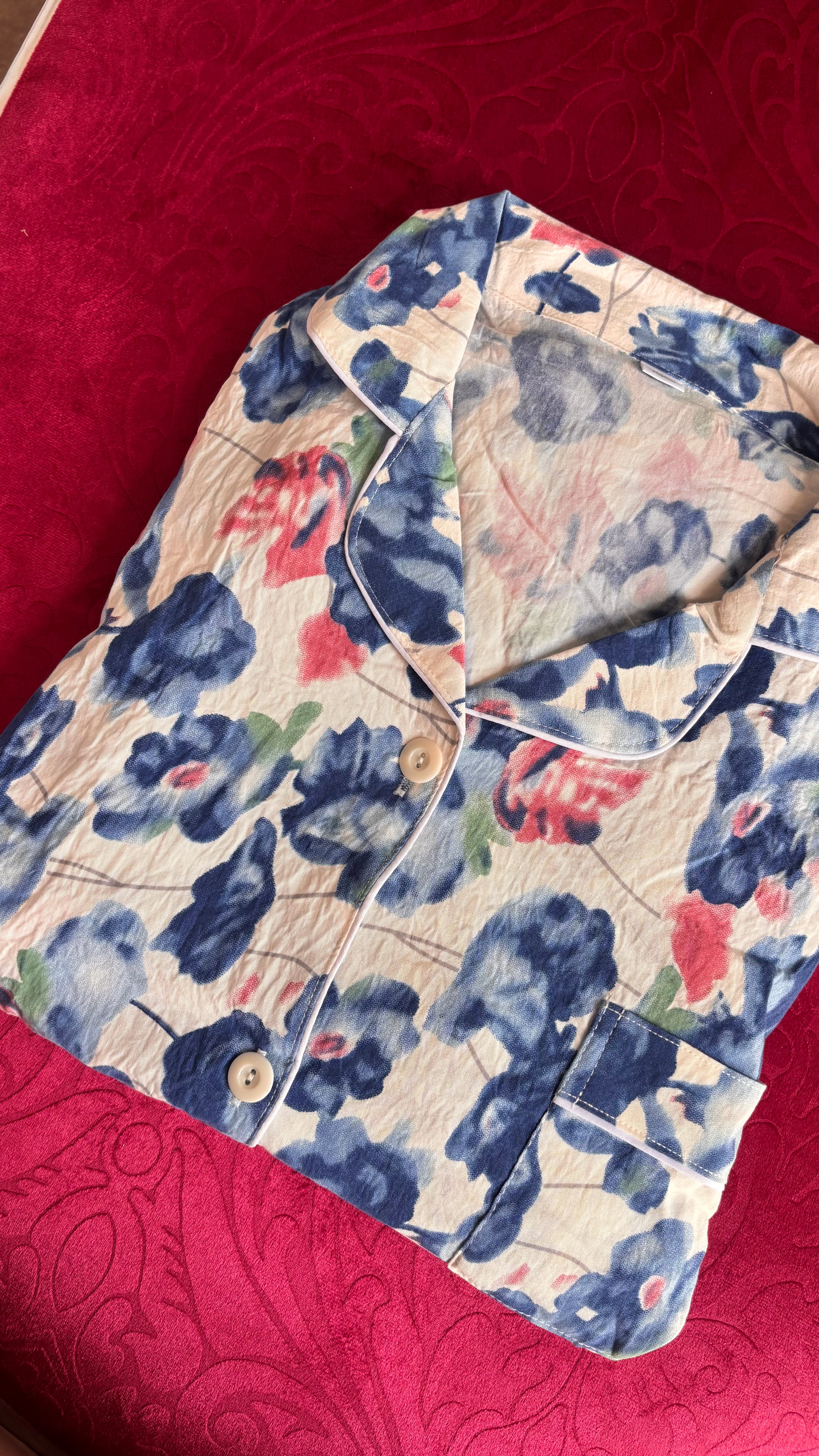 Blue floral pyjama