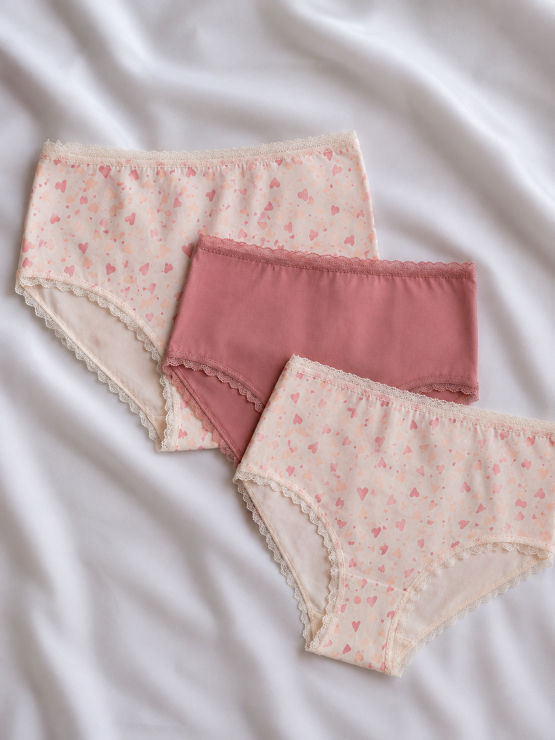 Set PINK AND HEARTS